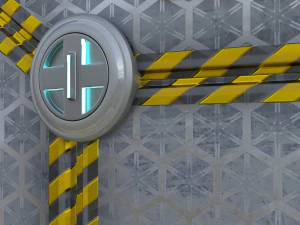 Sci-fi Gate B 3D Model