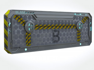 Sci-fi Gate B Modelo 3D