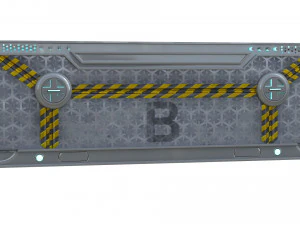 Sci-fi Gate B 3D Model
