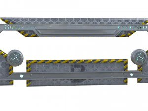 Sci-fi Gate B 3D Model