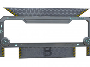 Sci-fi Gate B Modelo 3D