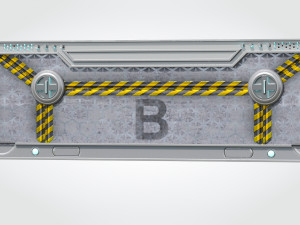 Sci-fi Gate B Modelo 3D