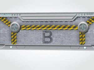 Sci-fi Gate B 3D Model