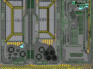 Sci-fi Gate B 3D Model