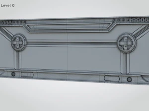 Sci-fi Gate B 3D Model