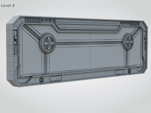 Sci-fi Gate B Modelo 3D