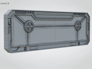 Sci-fi Gate B 3D Model