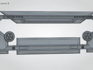 Sci-fi Gate B 3D Model