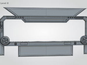 Sci-fi Gate B Modelo 3D