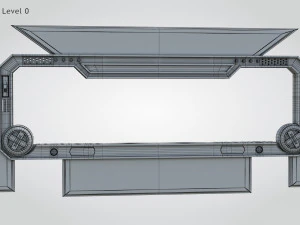 Sci-fi Gate B 3D Model