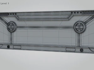 Sci-fi Gate B 3D Model