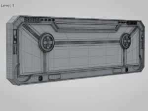 Sci-fi Gate B 3D Model