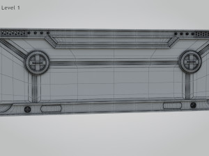Sci-fi Gate B Modelo 3D