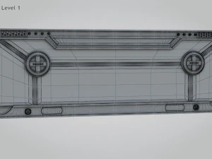 Sci-fi Gate B 3D Model