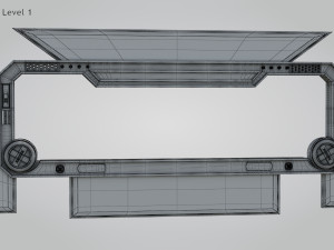 Sci-fi Gate B Modelo 3D