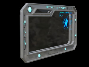 Sci-fi Window 3D मॉडल
