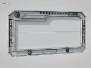 Sci-fi Window 3D मॉडल