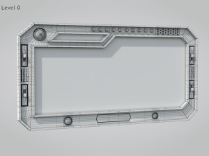 Sci-fi Window 3D मॉडल