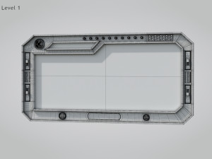 Sci-fi Window 3D मॉडल