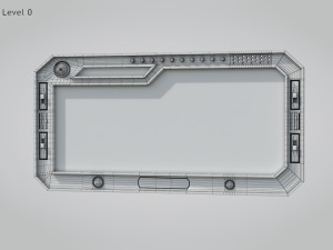 Sci-fi Window 3D मॉडल