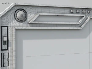 Ventana de ciencia ficci&oacute;n Modelo 3D