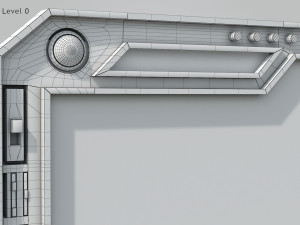 Sci-fi Window 3D मॉडल