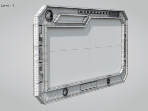 Sci-fi Window 3D मॉडल