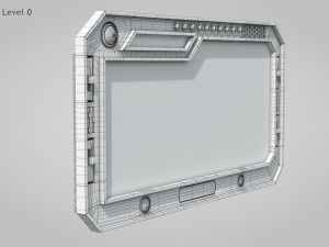 Sci-fi Window 3D मॉडल