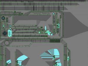 Ventana de ciencia ficci&oacute;n Modelo 3D