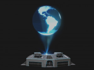 Animated Sci-fi Teleporter Platform Modelo 3D