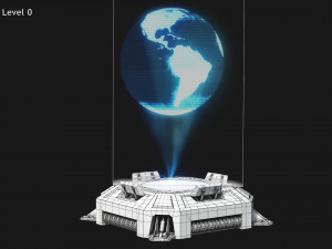 Animated Sci-fi Teleporter Platform Modelo 3D