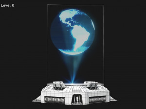 Animated Sci-fi Teleporter Platform Modelo 3D