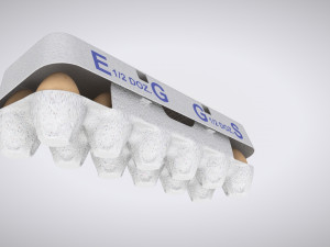 Pulp Eggs Container 3D Модель