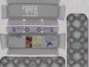 Pulp Eggs Container 3D Модель