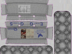 Pulp Eggs Container 3D Model