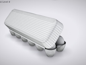 Pulp Eggs Container 3D Модель