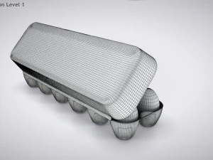 Pulp Eggs Container 3D Model