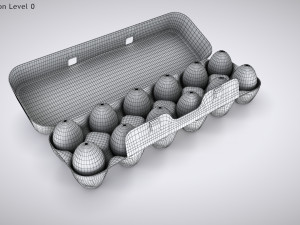Pulp Eggs Container 3D Модель