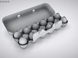 Pulp Eggs Container 3D Model