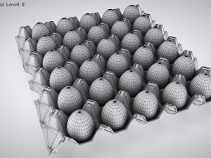 Pulp Egg Tray 30 Egges Modèle 3D
