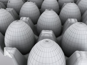 Pulp Egg Tray 30 Egges Modèle 3D