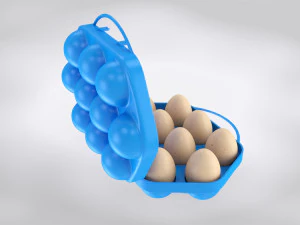 प्लास्टिक अंडे धारक 3D मॉडल