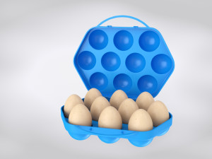 Plastic Eggs Holder 3D 模型