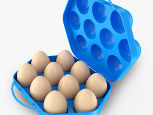 Plastic Eggs Holder 3D 模型