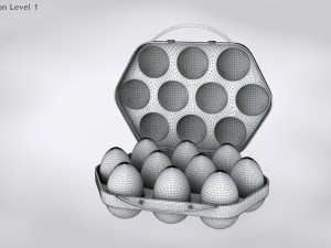 Plastic Eggs Holder 3D 模型
