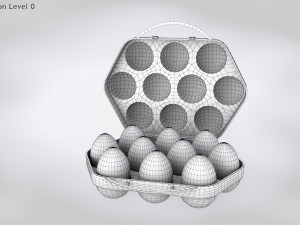 Plastic Eggs Holder 3D 模型
