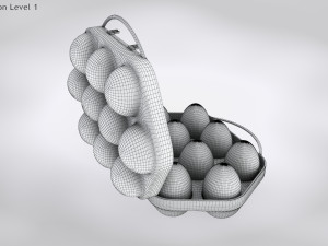 Plastic Eggs Holder 3D 模型