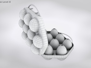Plastic Eggs Holder 3D 模型