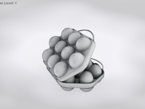 Plastic Eggs Holder 3D 模型