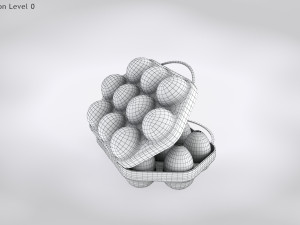 Plastic Eggs Holder 3D 模型